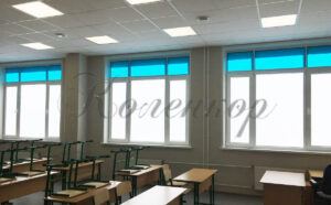 Преимущества рулонных штор в школе