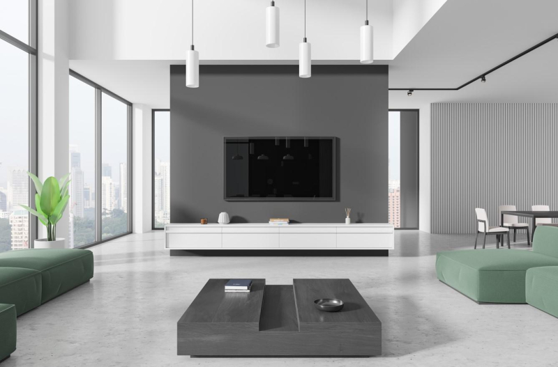 Как выделить и оформить ТВ-зону в гостиной: 7 идей