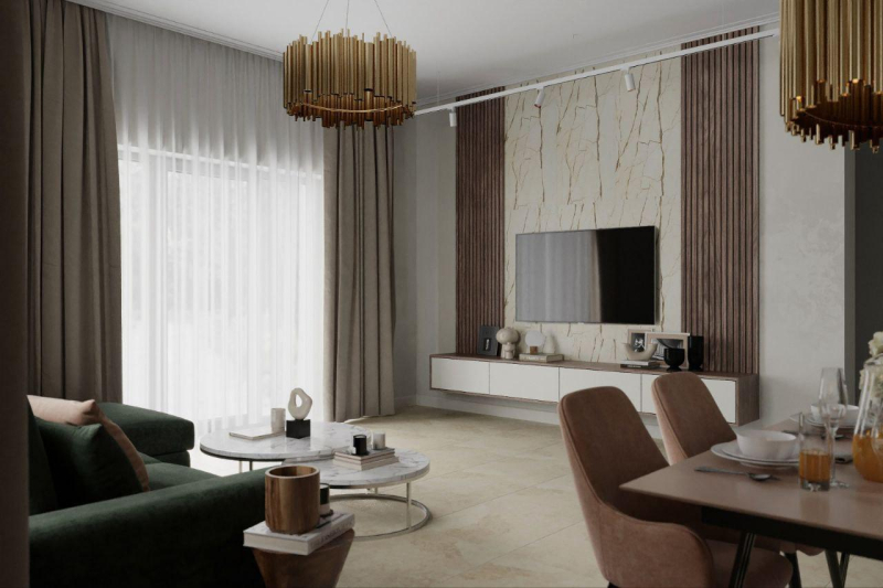 Как выделить и оформить ТВ-зону в гостиной: 7 идей