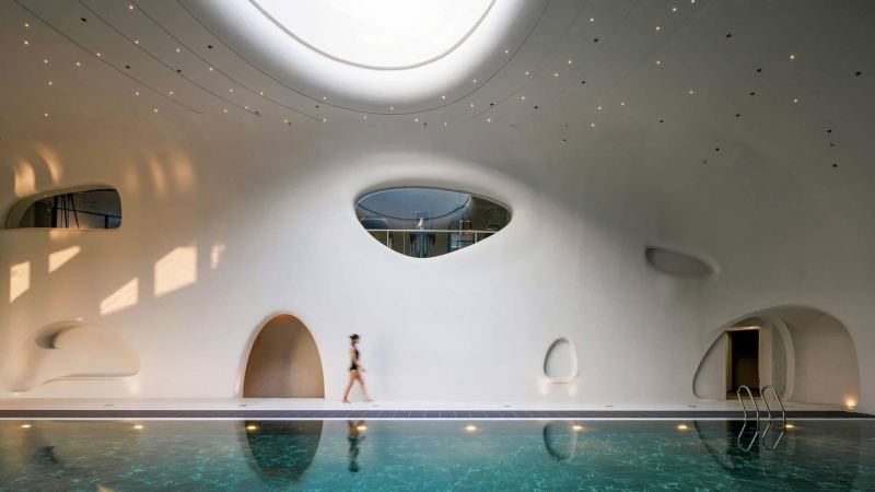 Wutopia Lab завершила строительство павильона на вершине курортного города