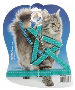 Шлейка с поводком для кошек