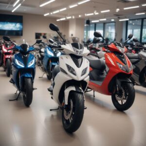 Ассортимент мотоциклов и электротранспорта