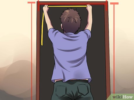 Step 4 Измерьте ширину дверного.